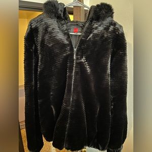 Gallery Faux Fur Hooded Jacket